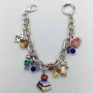 Costume teacher charm bracelet